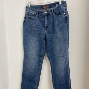 Judy Blue Women's Boyfriend Jeans - Medium Blue Denim